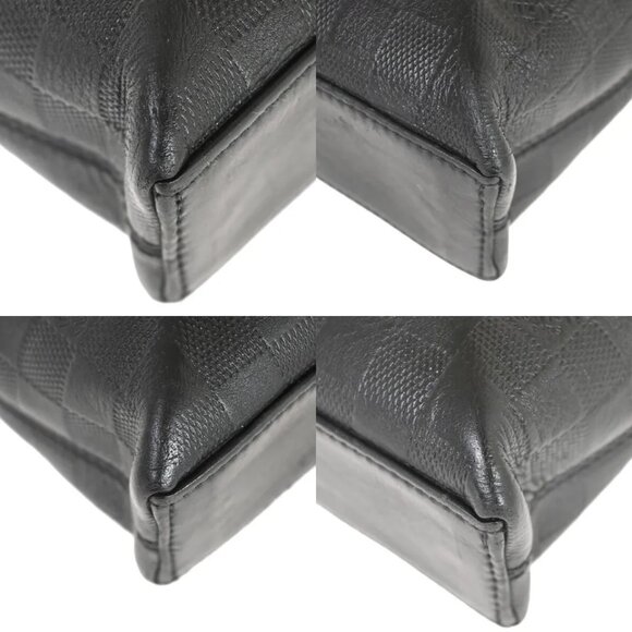 (D510) LOUIS VUITTON Porte Documents Jour 2Way Hand Bag Damier Infini BK - Picture 6 of 13